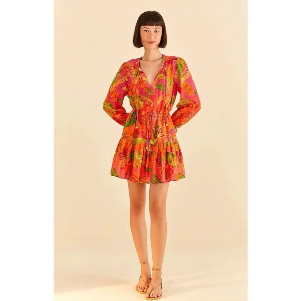 Farm Rio Ombré Forest Mini Dress XS NEW